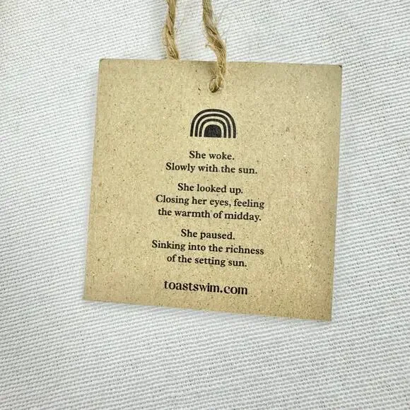 Toast Swim x Free People Signature Stitch Bikini Bottom Women's XS Sunset Yellow - Picture 5 of 7